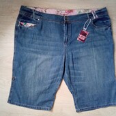 Брендовые новые коттоновые джинсовые шорты р.28-30, супер-батал!