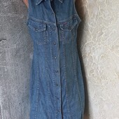 распродажа акция 1+1=3#big star#летнее джинсовое платье рубашка р. l\m