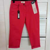 Брендовые новые коттоновые джинсы-бриджи р.12-14.