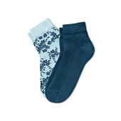 ☘Лот 1 пара☘ Зимові теплі носочки з махровою стопою Tchibo (Німеччина), розміри: 39-42, квіточки