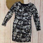 Платье Z&R паетки черный с серебристым S 38/38 евро