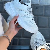 Жіночі кросівки білого кольору текстиль/ пу шкіра розміри 36-40, W165 CX653-21