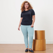 ☘ Високоякісні стрейчеві штани з еластичним поясом, Tchibo(Німеччина), розмір: 50-52 (44 євро),нюанс
