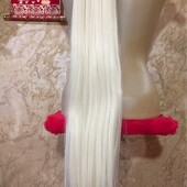 ❤Шикарные, красивые блонд трессы прямые комплект волосы на клипсах новые❤ Длина 55 см.