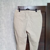 Брендовые новые коттоновые укороченные брюки-слаксы р.20-22.