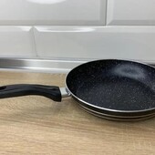 Сковорода 22 см чорний мармур Антипригарна сковорода Мармурова сковорода