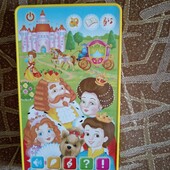 Говорящая книга-планшет для раннего развития ребенка, телефон, игрушка королевство