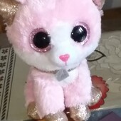 М'яка іграшка Рожеве кошеня Fiona TY 15 см