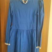 Плаття,колір синій,стан ідеальний,розмір 42-46