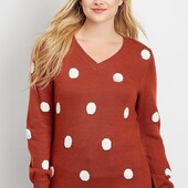 ♕ Жіночий сучасний в'язаний светр від Maurices, розмір L