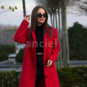 ☘ Стильне високоякісне червоне суконе пальто від Tchibo (Німеччина), розмір наш: 42-44 (36 евро)
