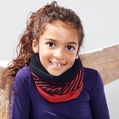 ☘ Яскравий і теплий: флісовий смугастий шарф-Баффі від Tchibo (Німеччина), універсальний розмір