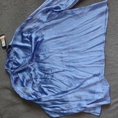 Marks and Spencer, uk16 віскозна атласна блуза небесно-блакитна