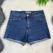 Короткі жіночі джинсові шорти, висока талія