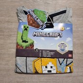 Minecraft! Трикотажная футболка для мальчика! 134/140! Лот 5601