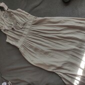 H&m, uk12 шовковиста сукня сіра