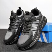 Чоловiчi фiрмовi кросівки Adidas Адидас чорного кольору розмiри 40-44, код 021740