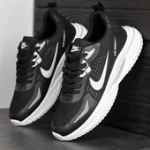 Чоловiчi фiрмовi кросівки Nike Найк чорного кольору розмiри 40-43, код 099840