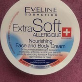 Поживний крем для обличчя та тіла eveline extra soft універсальний для чутливої шкіри 200 мл