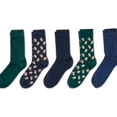⚙ Лот 5 пар⚙ Дуже якісні щільні чоловічі шкарпетки від Tchibo (Німеччина), розмір: 44-46