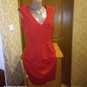 Червона сукня з трикутним вирізом р. 12 asos