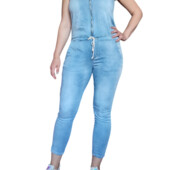 Жіночий стильний джинсовий комбінезон. Розмір 50-52