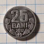 Монета Молдавії 25 бані 2012