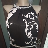ЧП 13 Нарядное шифоновое платье, со стразами (пластиковыми), на подкладке