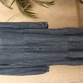 Фирменное макси платье от M&S легкий джинс