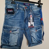 Підліткові джинсові шорти на хлопчиків з кишенями Seagull