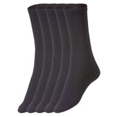 Шкарпетки класичної висоти жіночі esmara упаковка 5шт чорні розмір 35-38.