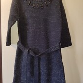 Красивое вязаное платье на 10-12 лет. Состояние отличное