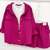 Комплект Рубашка, Топ і Шорти на ріст 146-152 та 152-158
