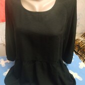 Блузка,туника чёрного цвета (фото не передаёт) на женщину S/M,см.замеры