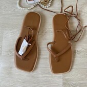 Стильные кожаные босоножки сандали