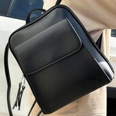 Женский рюкзак сумка трасформер эко кожа люкс в чёрном цвете.
