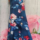 длиное платье с цветами 