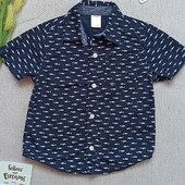 Дитяча літня сорочка 2-3 роки з коротким рукавом для хлопчика