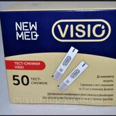 Тест-смужки Visio New med.в упаковці 50 шт. (29.01.2025).