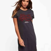 Сукня-футболка бавовняна з друкованим принтом, eur 38
