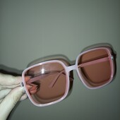 Сонцезахисні жіночі окуляри рожеві квадратні