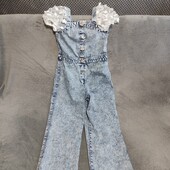 Шикарный джинсовый комбинезон на девочку 10лет