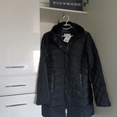 Тотальная распродажа Чёрное пальто куртка Adesto