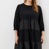Красивое нарядное платье цвет черный .р.52