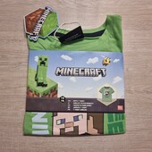 Minecraft! Трикотажная футболка для мальчика! 110/116! Лот 8000