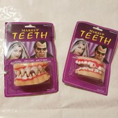 Багаторазові ікла вампіра для дітей Makeup teeth, зуби Дракули на вибір 0104