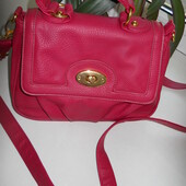 Женская сумка на длинной ручке цвет малиновый