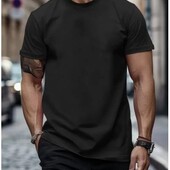 Літня модна футболка для чоловіків у стилі Slim Fit на щоденне кежуал вбрання, розм.L