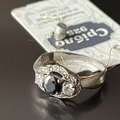 Серебряное кольцо Монро