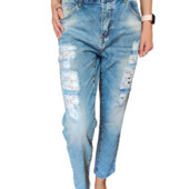 Стильні жіночі джинси рвані. Розмір 28